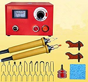 Pyrographie Maschine 50W 220V Tragbar Brandmal Kolben Set Mit 20Pcs