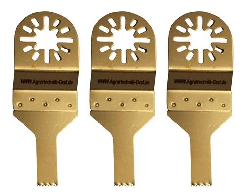 Sägeblatt-Set 10 Mm - 3er Pack Für Holz, Plastik & Gipskarton