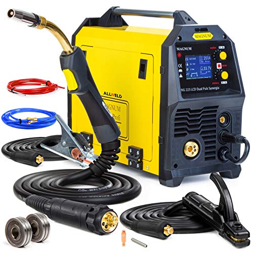 Magnum 223 LCD Dual Puls Synergie Schweißgerät Inverter MIG MAG MMA WIG ...